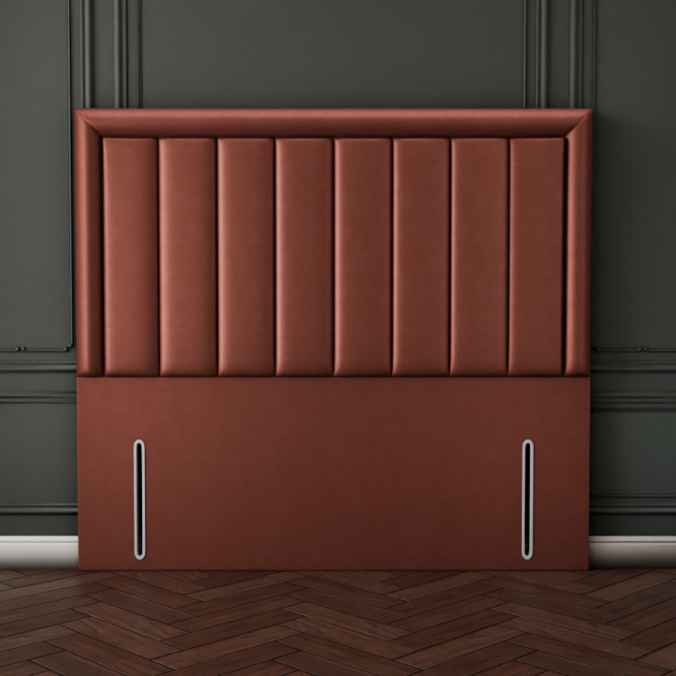 Elara Bumper Line Headboard - Claret Coniston