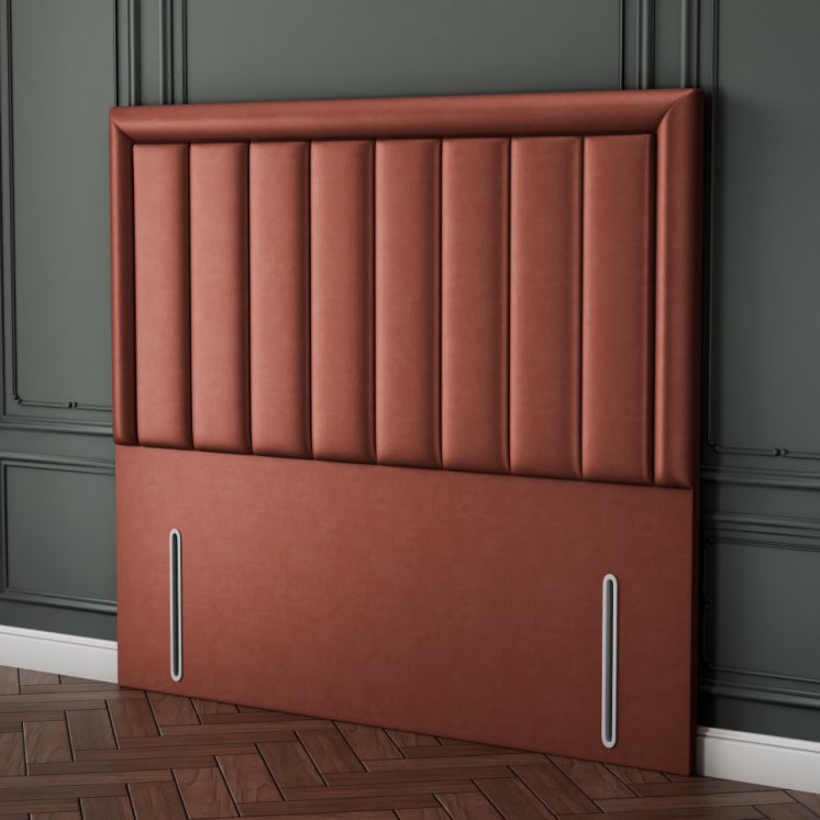 Elara Bumper Line Headboard - Claret Coniston