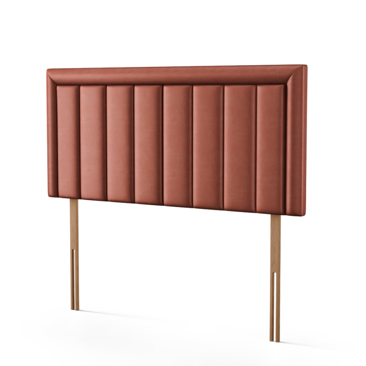 Elara Bumper Line Headboard - Claret Coniston