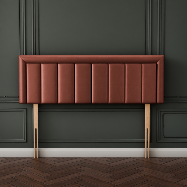 Elara Bumper Line Headboard - Claret Coniston