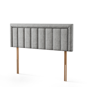 Elara Bumper Line Headboard - Silver Naples
