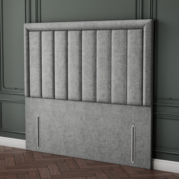 Elara Bumper Line Headboard - Silver Naples