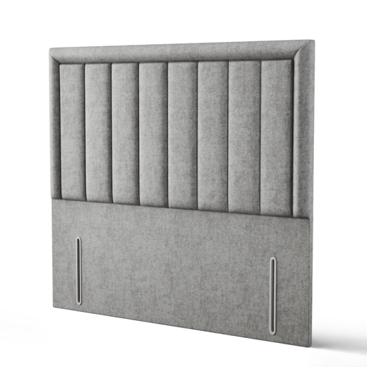 Elara Bumper Line Headboard - Silver Naples