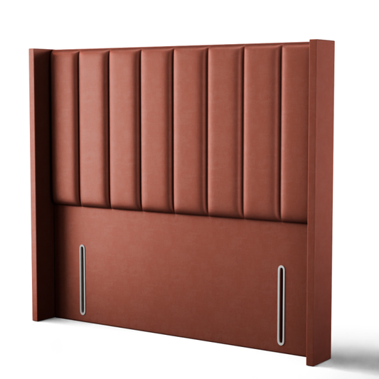 Amelia Line Wing Headboard - Claret Coniston