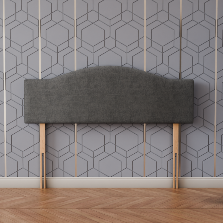 Rose Headboard - Grey Naples