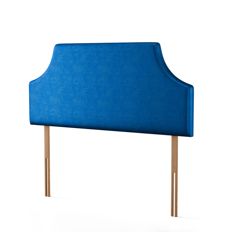 Emperor Curved Headboard - Blue Coniston