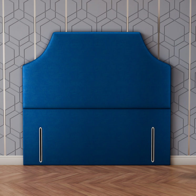 Emperor Curved Headboard - Blue Coniston