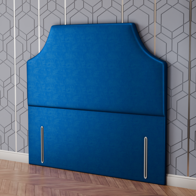 Emperor Curved Headboard - Blue Coniston