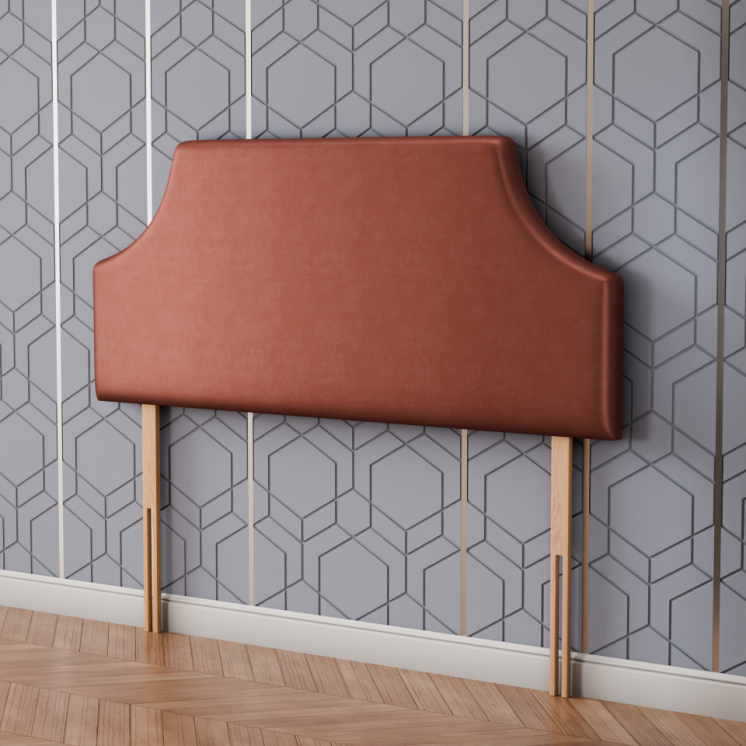 Emperor Curved Headboard - Claret Coniston