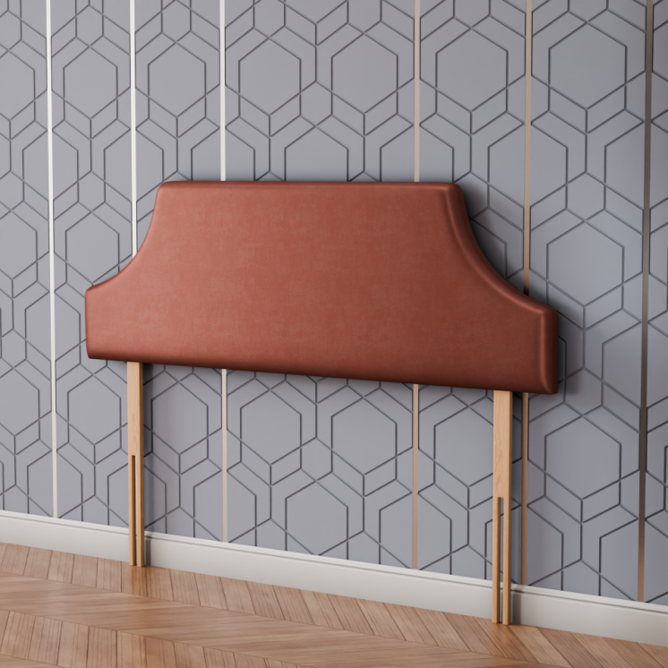 Emperor Curved Headboard - Claret Coniston