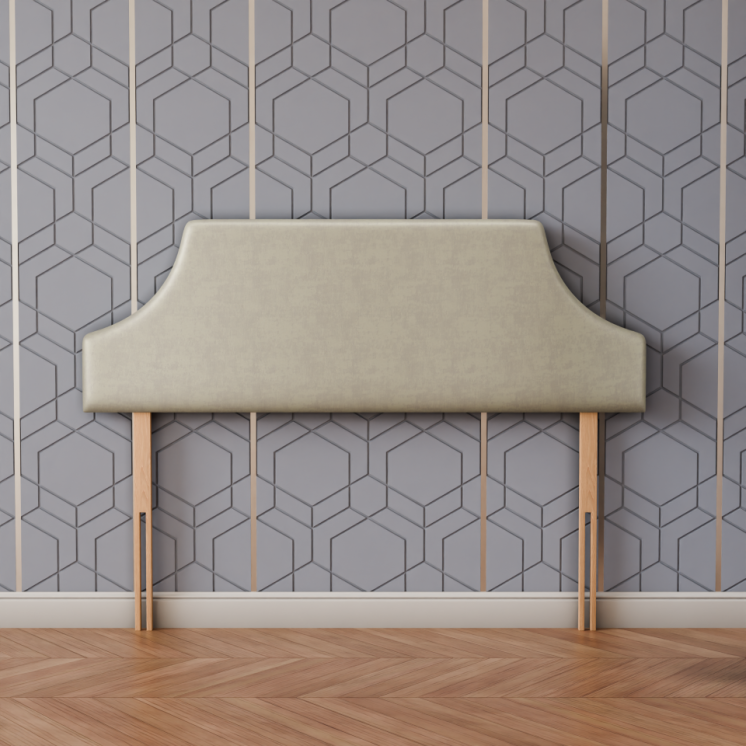 Emperor Curved Headboard - Cream Coniston