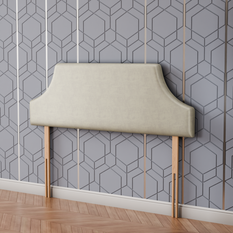 Emperor Curved Headboard - Cream Coniston