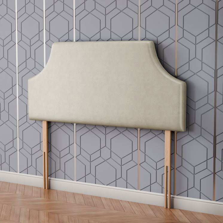 Emperor Curved Headboard - Cream Coniston