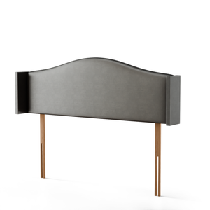 Hilton Wing Headboard - Grey Coniston