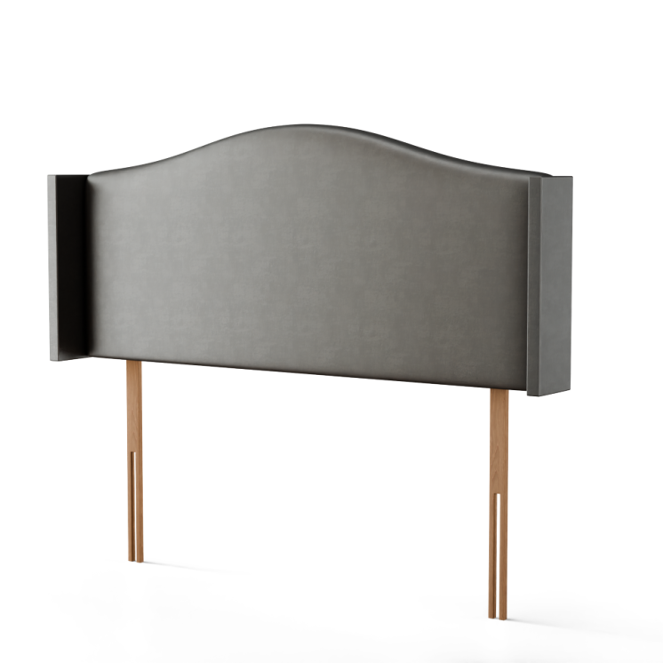 Hilton Wing Headboard - Grey Coniston