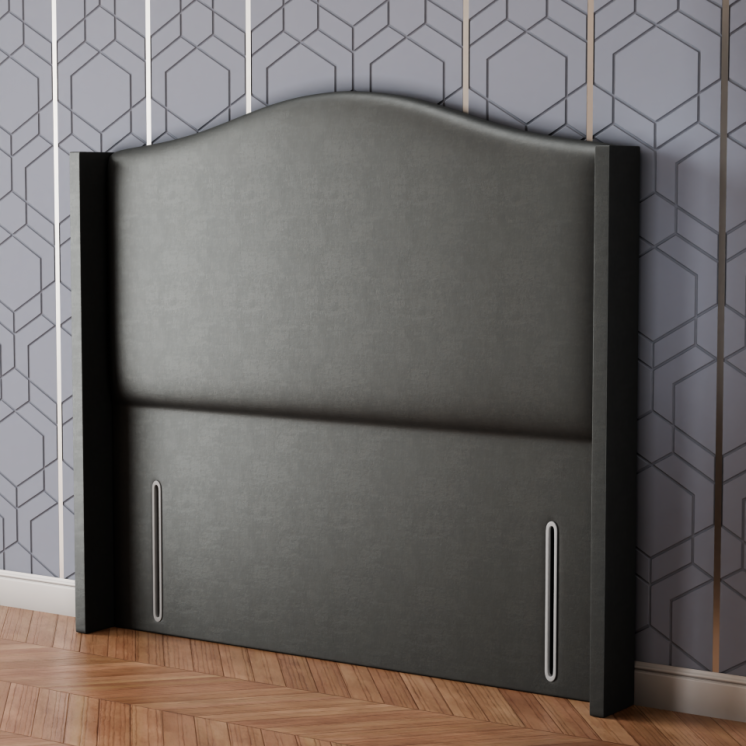 Hilton Wing Headboard - Grey Coniston