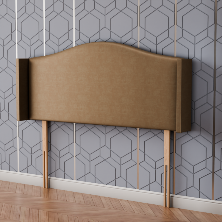 Hilton Wing Headboard - Mink Coniston