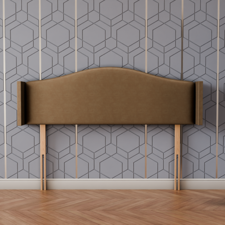 Hilton Wing Headboard - Mink Coniston
