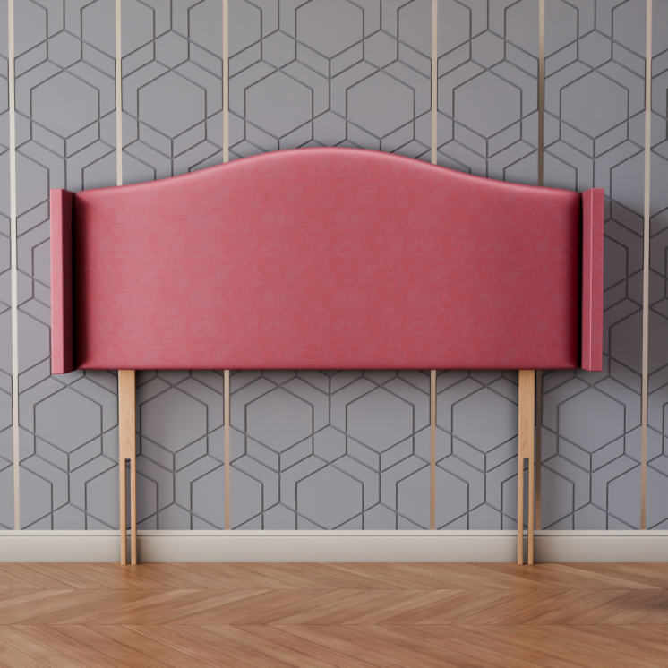 Hilton Wing Headboard - Pink Coniston