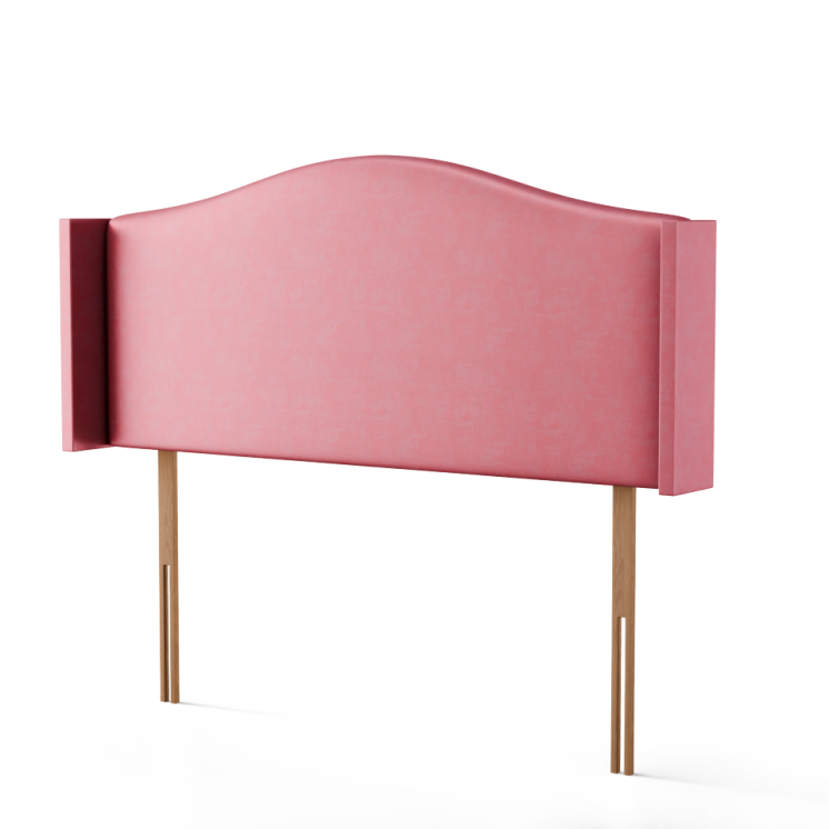 Hilton Wing Headboard - Pink Coniston