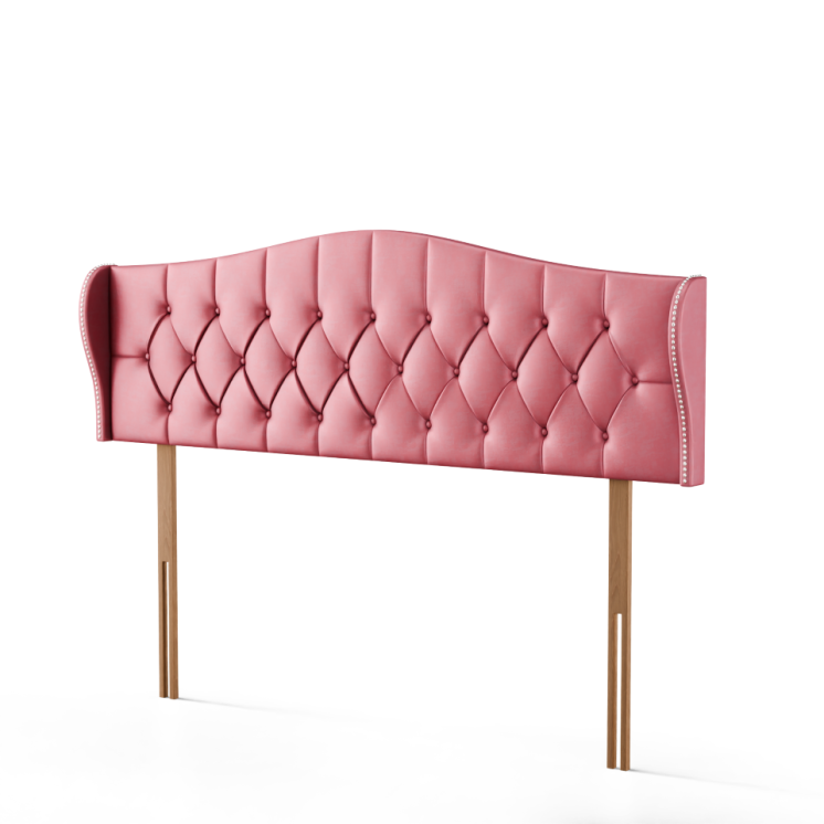 Meridian Wing Headboard - Pink Coniston