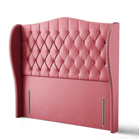 Meridian Wing Headboard - Pink Coniston