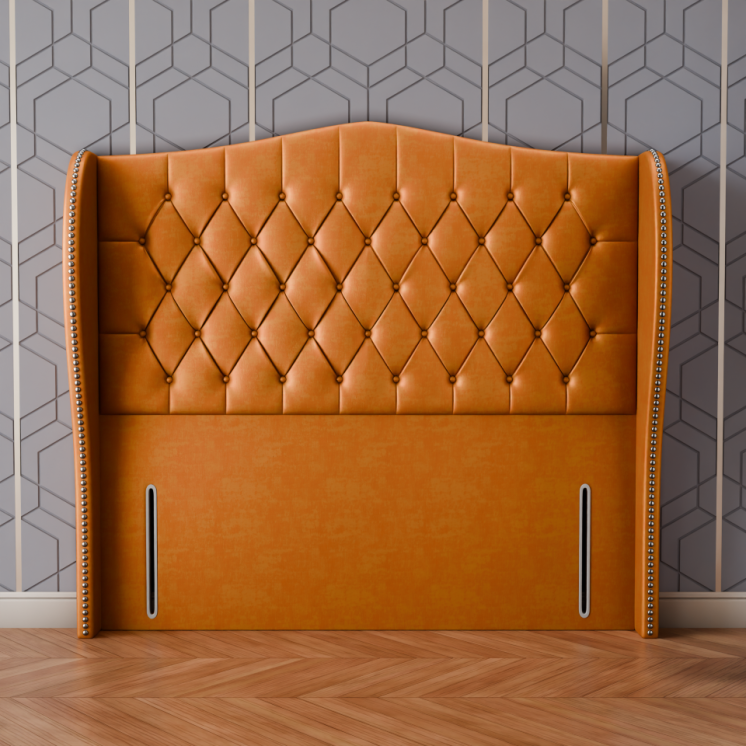 Meridian Wing Headboard - Turmeric Coniston