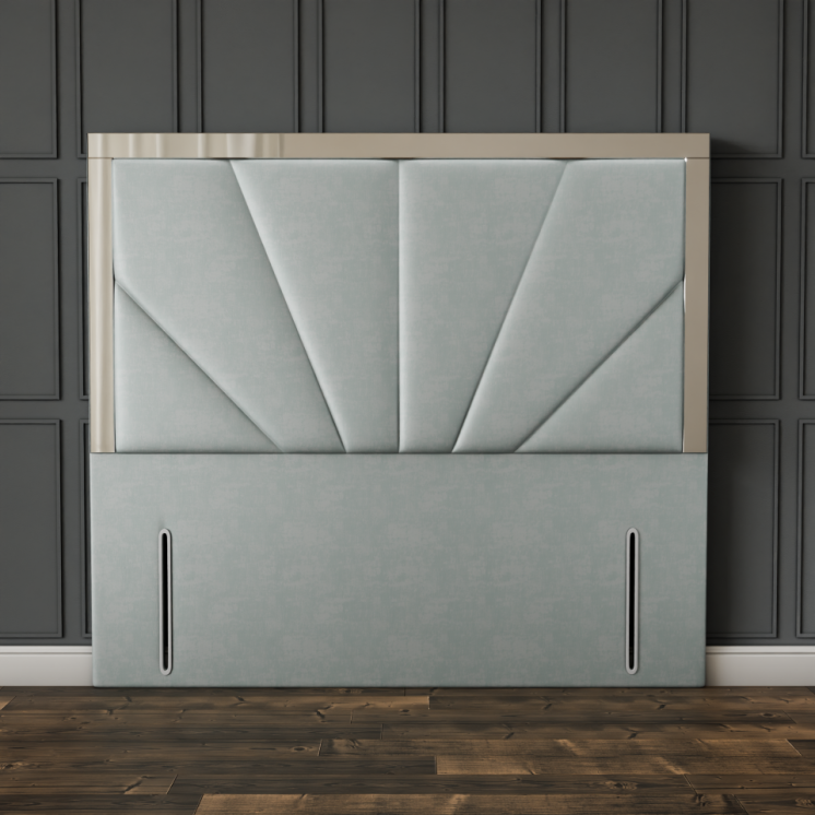 Horizon Mirror Headboard - Silver Coniston