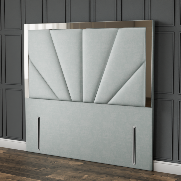 Horizon Mirror Headboard - Silver Coniston