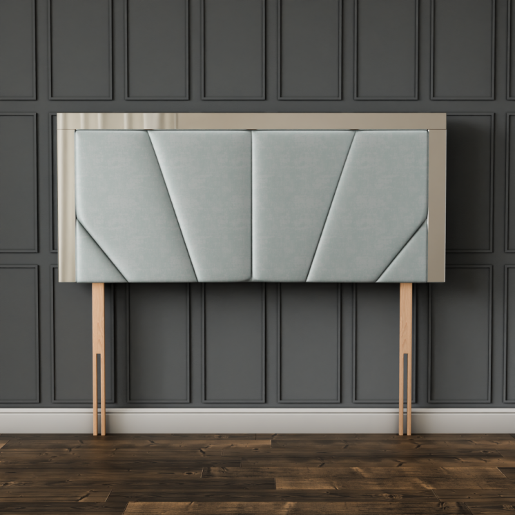 Horizon Mirror Headboard - Silver Coniston