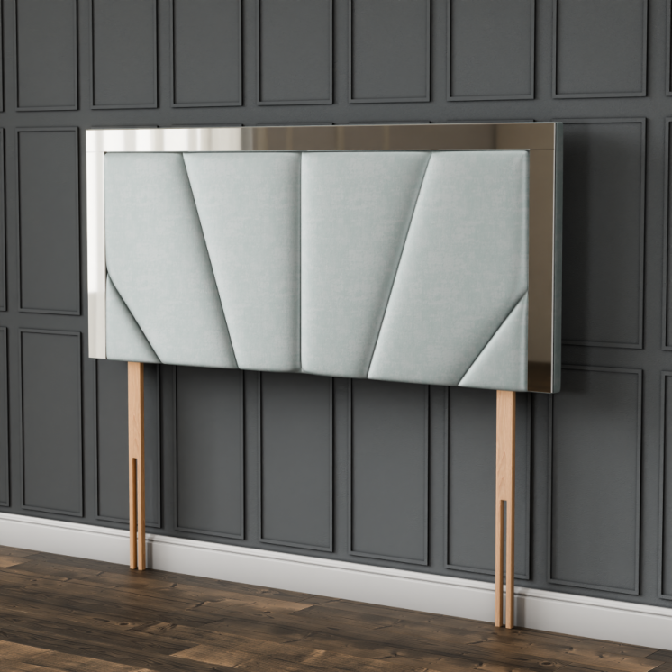 Horizon Mirror Headboard - Silver Coniston