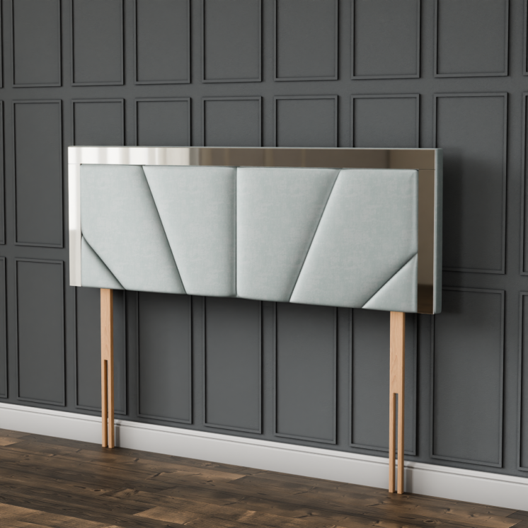 Horizon Mirror Headboard - Silver Coniston