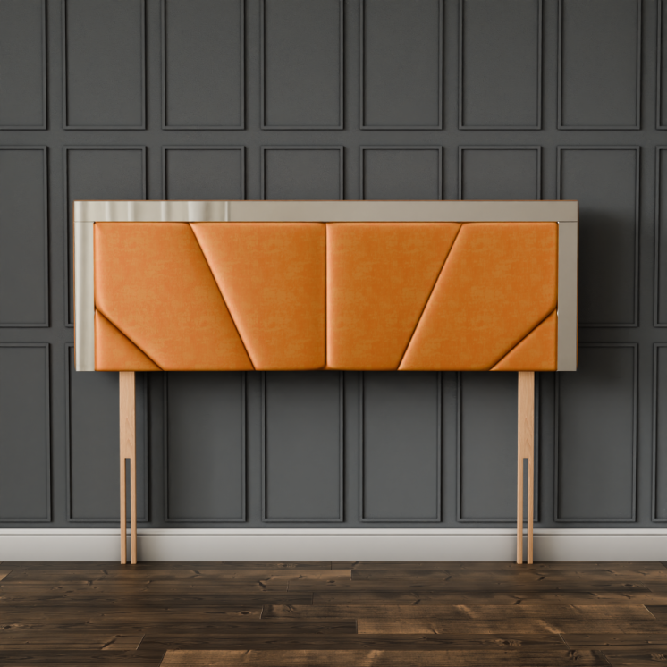 Horizon Mirror Headboard - Turmeric Coniston