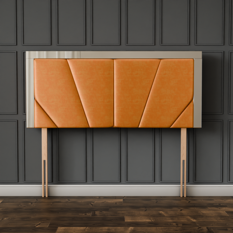 Horizon Mirror Headboard - Turmeric Coniston