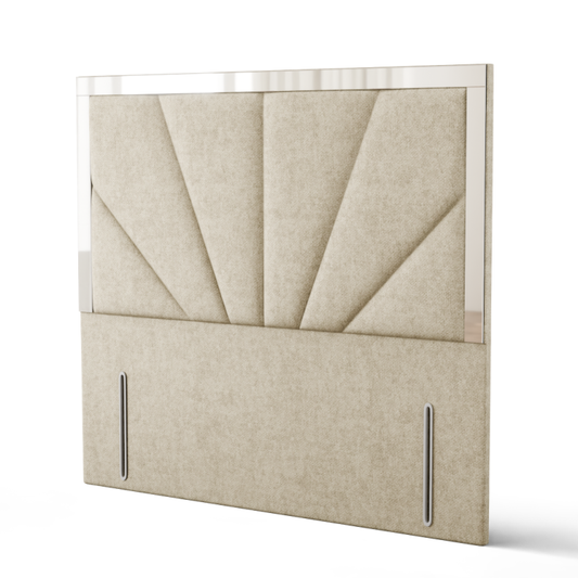 Horizon Mirror Headboard - Cream Naples