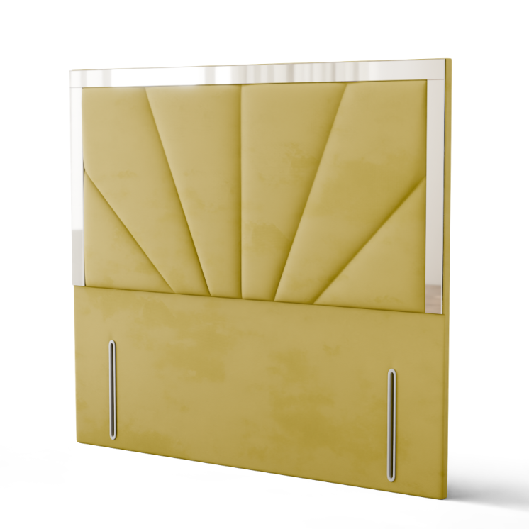 Horizon Mirror Headboard - Turmeric Plush