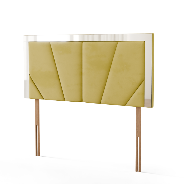 Horizon Mirror Headboard - Turmeric Plush