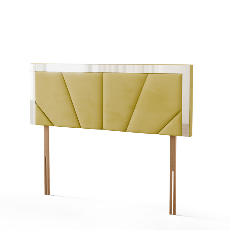 Horizon Mirror Headboard - Turmeric Plush