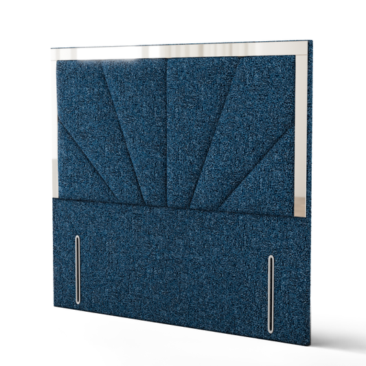 Horizon Mirror Headboard - Blue Teddy