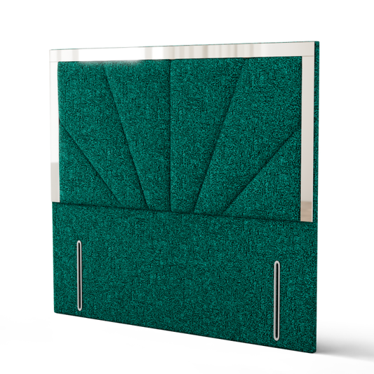 Horizon Mirror Headboard - Green Teddy