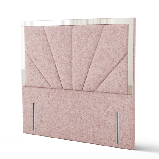 Horizon Mirror Headboard - Pink Teddy