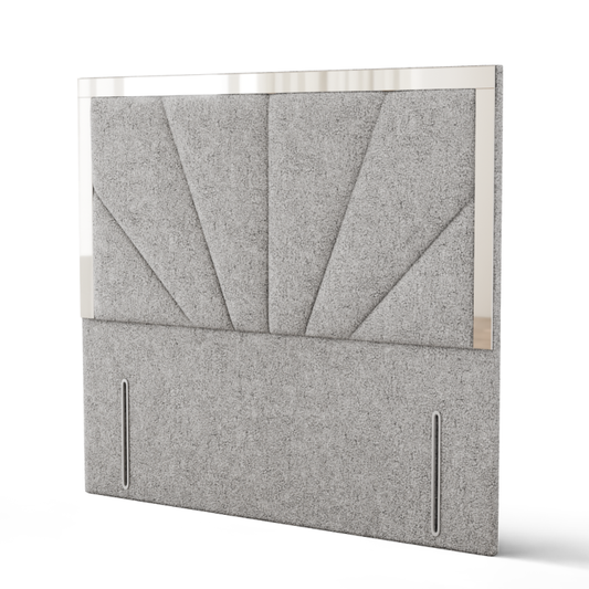 Horizon Mirror Headboard - Silver Teddy