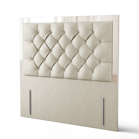 Bella Mirror Headboard - Cream Coniston