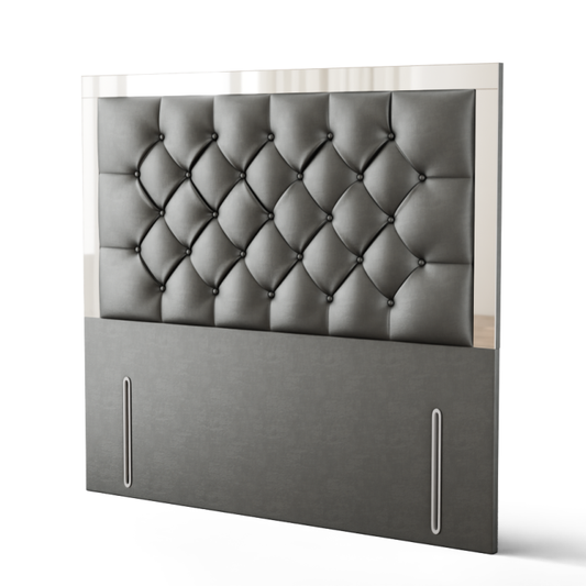 Bella Mirror Headboard - Grey Coniston