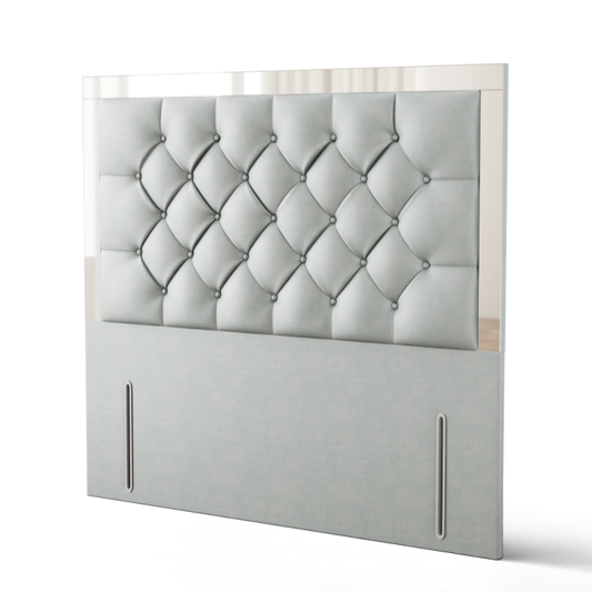 Bella Mirror Headboard - Silver Coniston
