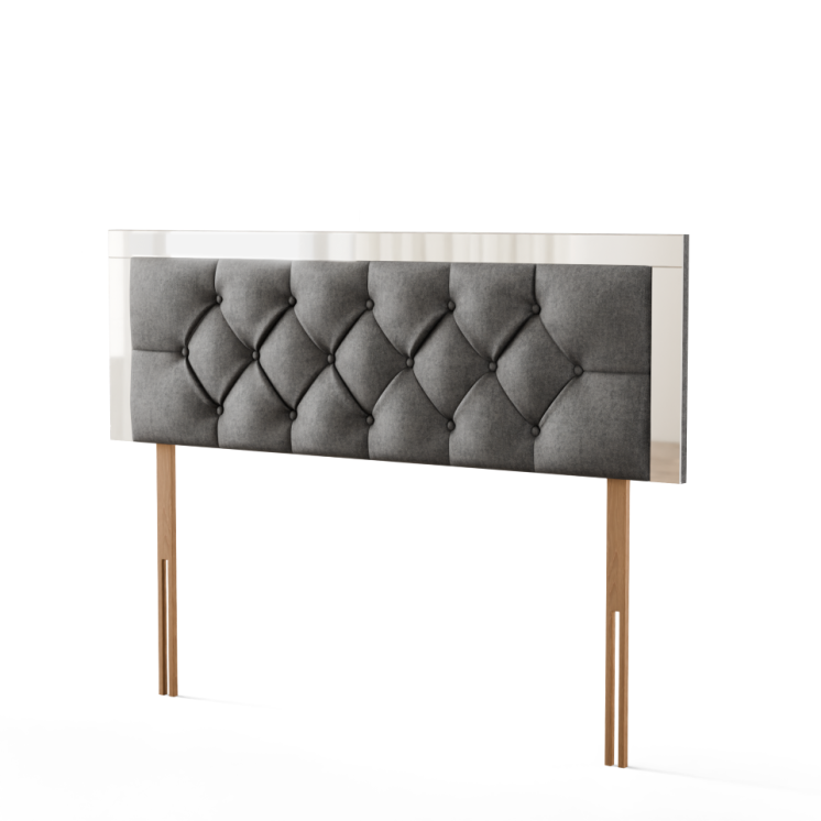 Bella Mirror Headboard - Grey Naples