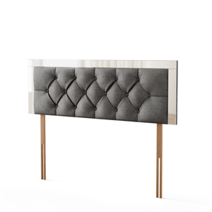 Bella Mirror Headboard - Grey Naples