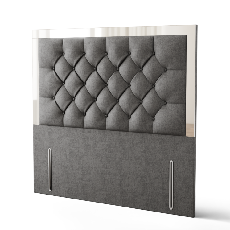 Bella Mirror Headboard - Grey Naples