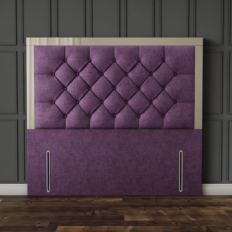 Bella Mirror Headboard - Lilac Naples