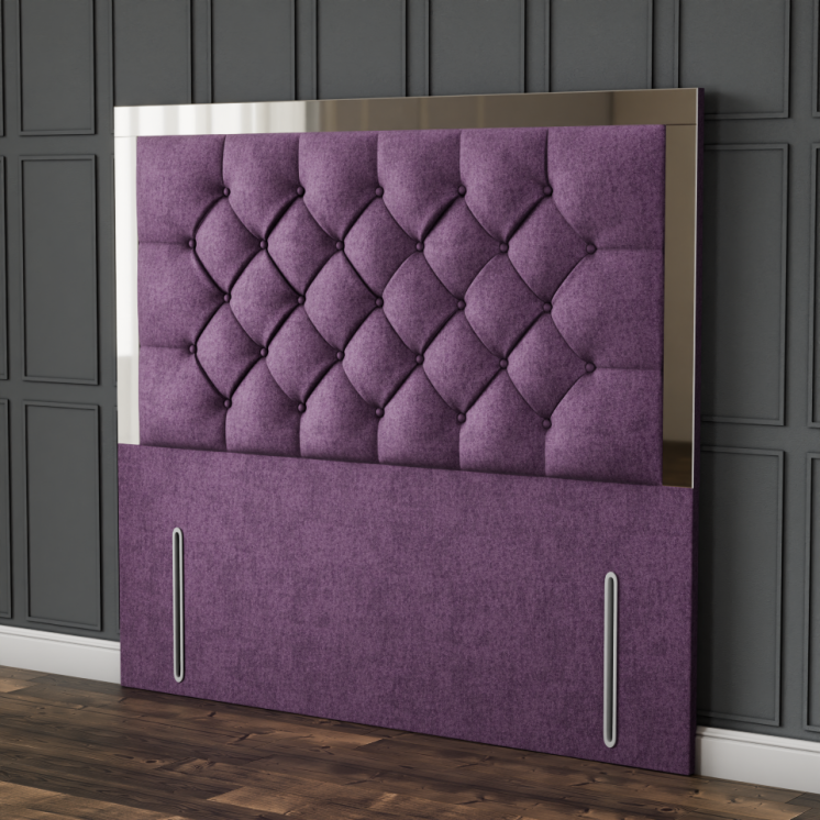 Bella Mirror Headboard - Lilac Naples